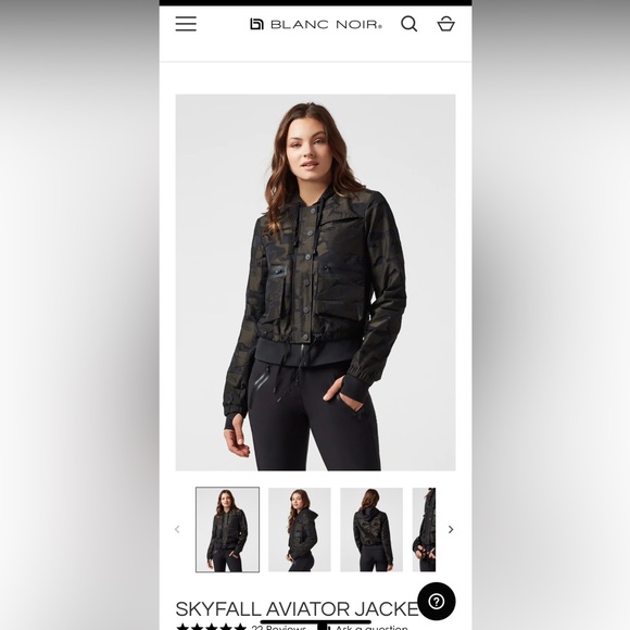 Blanc Noir Skyfall Aviator Jacket - Picture 6 of 7